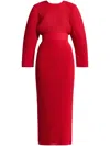Solace London Mirabelle Maxi Dress In Red