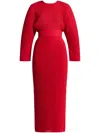 Solace London Mirabelle Maxi Dress In Red