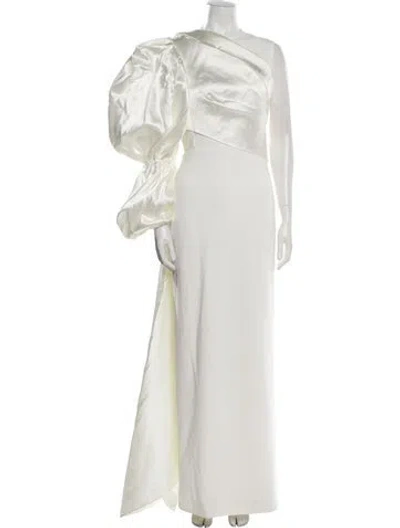Pre-owned Solace London Moore Maxi Dress Long Dress In White