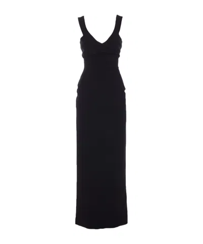 Solace London Nalani Maxi Dress In Black