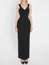 Solace London Nalani Crepe Maxi Dress In Multi