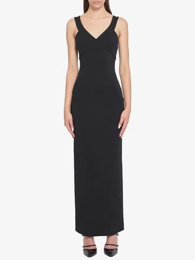 SOLACE LONDON NALANI MAXI DRESS IN BLACK