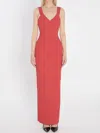 Solace London Nalani Maxi Dress In Orange