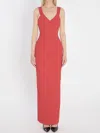 Solace London Nalani Maxi Dress In Orange