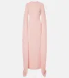 Solace London Naomi Crêpe Gown In Pink