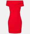 Solace London Short Dress Snow In Red