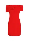 Solace London Short Dress Snow In Red