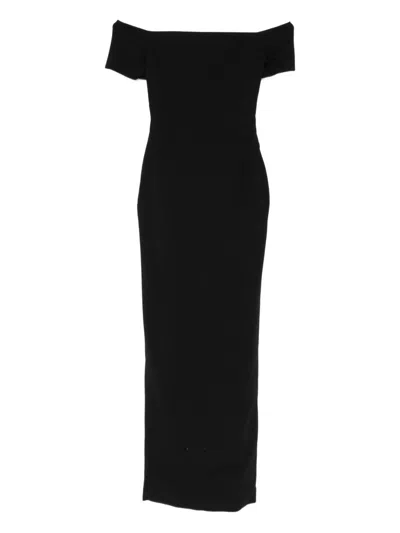 Solace London Nile Maxi Dress In Black