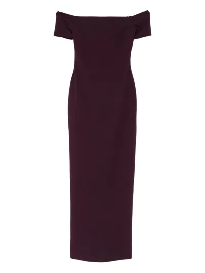 Solace London Nile Maxi Dress In Purple