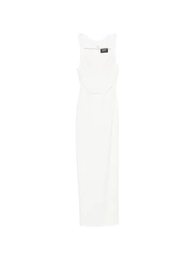 Solace London Noor Scoop-neck Maxi Dress In White