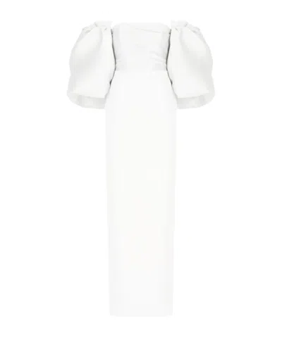Solace London Off-shoulder Dress In White