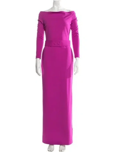Pre-owned Solace London Off-the-shoulder Long Dress W/ Tags In Purple
