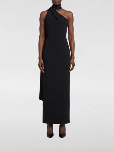 Solace London One-shoulder Dress In Black