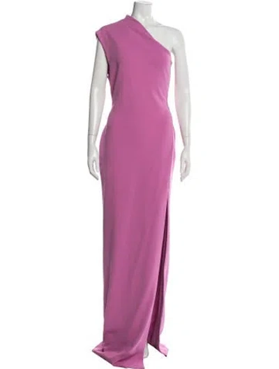 Pre-owned Solace London One-shoulder Long Dress W/ Tags In Pink