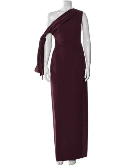 Pre-owned Solace London One-shoulder Long Dress W/ Tags In Purple