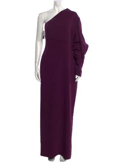 Pre-owned Solace London One-shoulder Long Dress W/ Tags In Purple