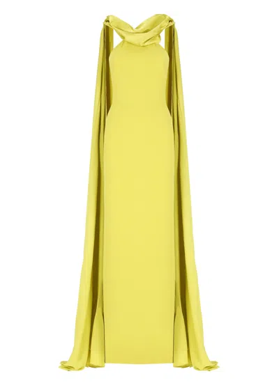 Solace London Ophelia Maxi Dress In Yellow