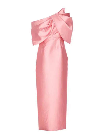 SOLACE LONDON PINK DAVINA MAXI DRESS