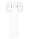 Solace London White Floris Maxi Dress In White