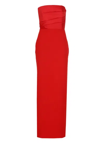 Solace London Red Afra Maxi Dress