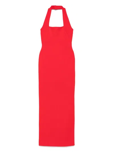 SOLACE LONDON RED ILONA MAXI DRESS