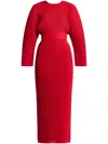 Solace London Mirabelle Maxi Dress In Red