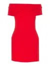 Solace London Short Dress Snow In Red