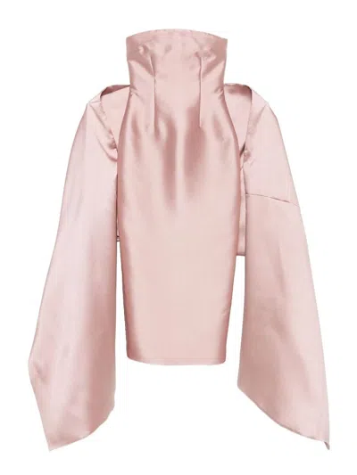 Solace London Renee Strapless Midaxi Dress In Pink