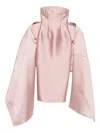 Solace London Renee Strapless Maxi Dress In Pink