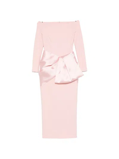 Solace London Rhianne Maxi Dress In Pink