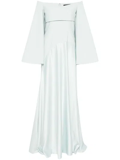 Solace London Rina Maxi Dress In Blue