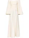 Solace London Rina Maxi Dress In Nude