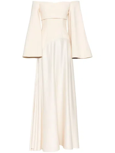Solace London Rina Maxikleid In Beige