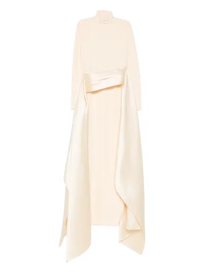SOLACE LONDON ROLL-NECK MAXI DRESS