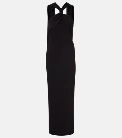 Solace London Rona Gown In Black