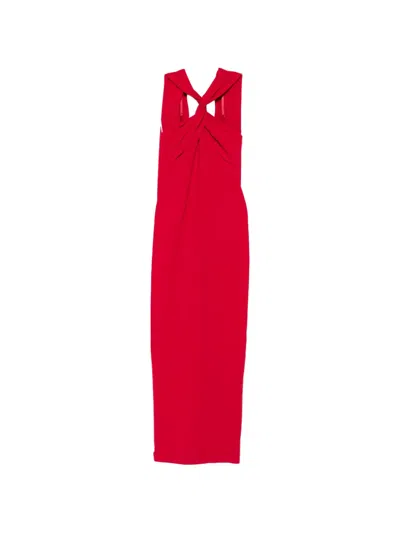 Solace London Rona Maxi Dress In Red