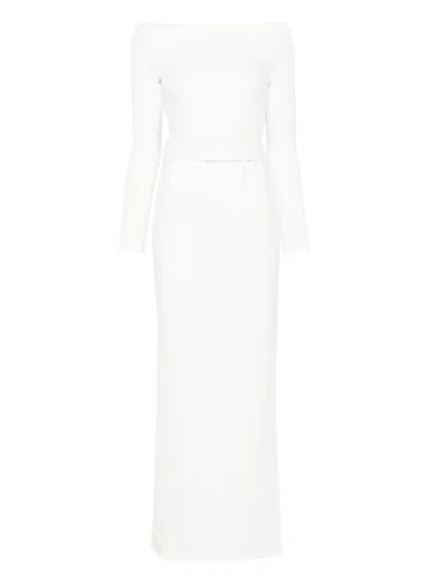 Solace London Sabina Maxi Dress In White