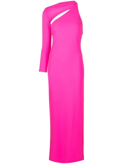 Solace London Saren Maxi Dress In Pink