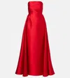 Solace London Satin Gown In Red