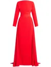 Solace London Shayla Maxi Dress In Red