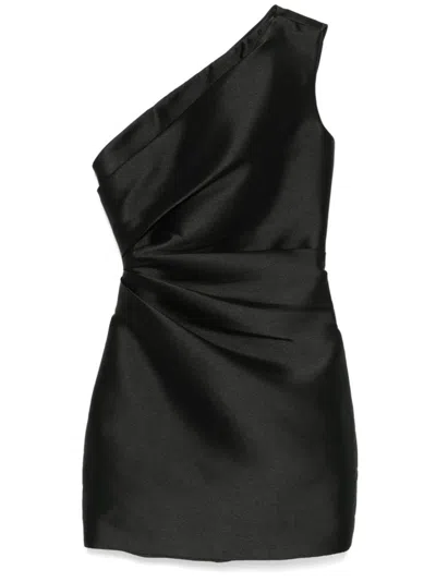Solace London Black Nori Mini Dress