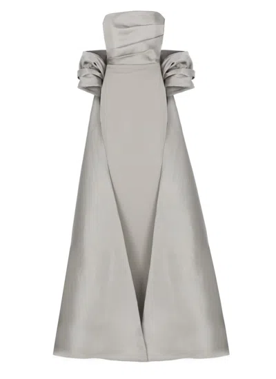 Solace London Silver Vera Maxi Dress