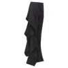 Solace London Solace Cascade Ruffle Draped Trousers Pants In Black