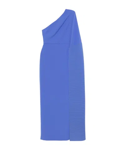 Solace London Solid Color Dress In Orange