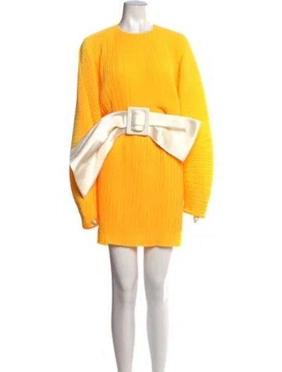 Pre-owned Solace London Square Neckline Long Dress In Orange