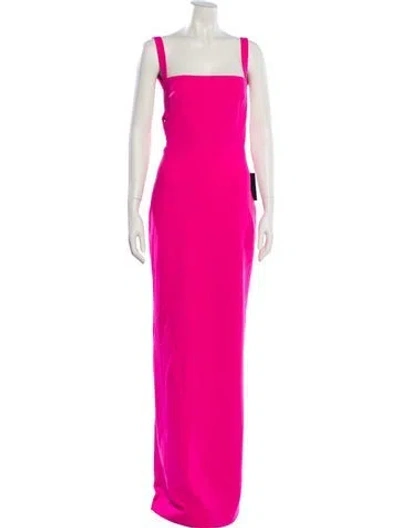 Pre-owned Solace London Square Neckline Long Dress W/ Tags In Pink