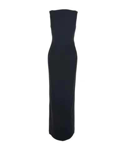 Solace London Square-neck Cut-out Dress In Blue