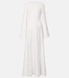 Solace London Storm Satin Gown In White