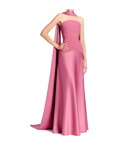 Solace London Strapless Dress In Pink