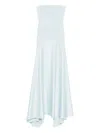 Solace London Strapless Fishtail Dress In White